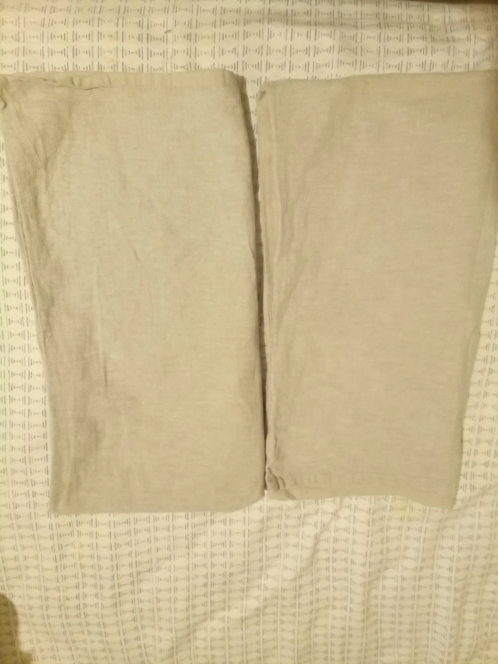 Hearth & Hand Gray Linen Blend King Size Pillowcases (2)